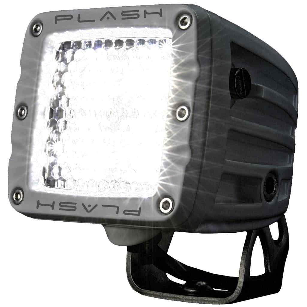 Plash - LED Spreader Light - 40W, 9-36V, IP69K, 6000K, Cool White — Quality Boat Parts