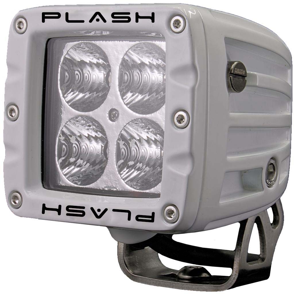 Plash - LED Spreader Light - 40W, 9-36V, IP69K, 6000K, Cool White — Quality Boat Parts