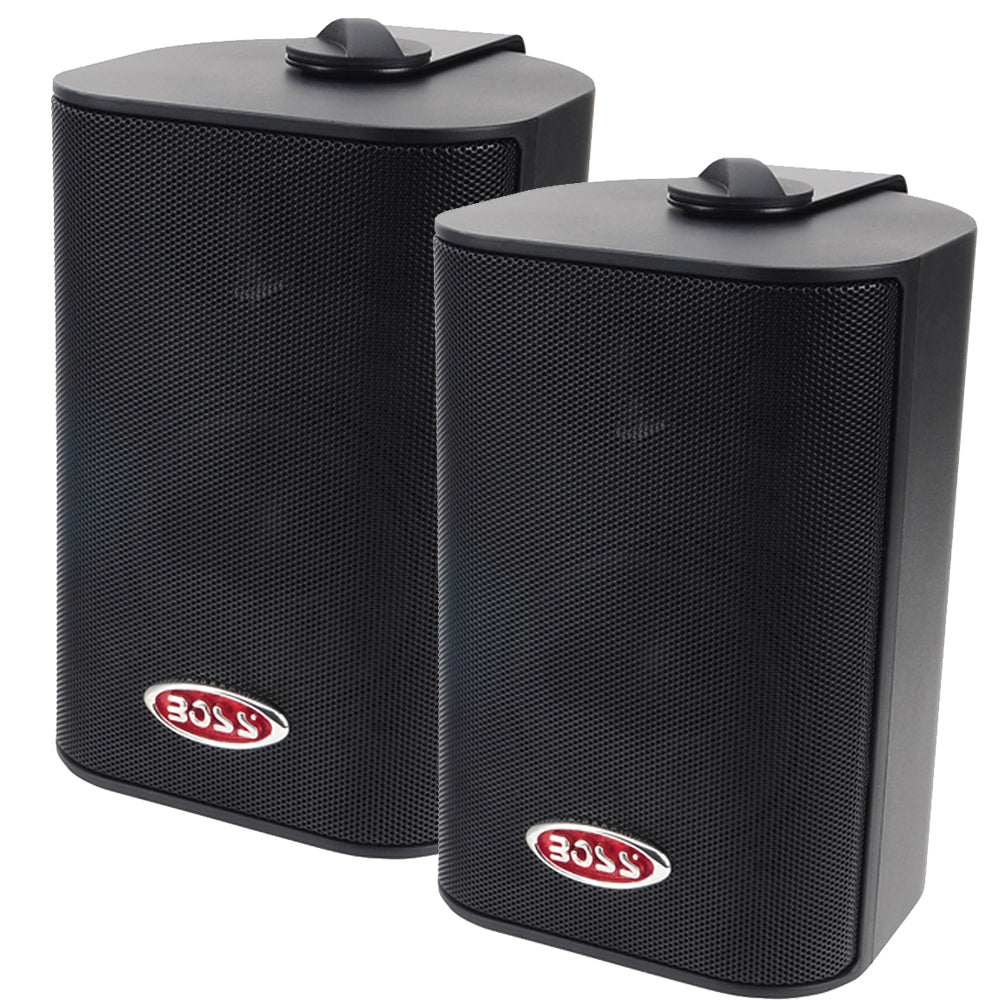 Boss Audio - MR4 Box Speakers - 4", 80Hz/20kHz, Water-Resistant, 4 Ohms, 200W — Quality Boat Parts