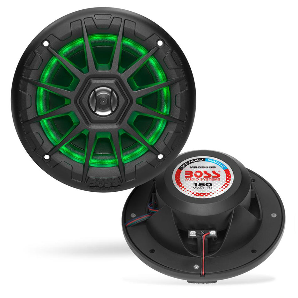 Boss Audio - MRGB Speakers - With RGB Lighting, 200W — Quality Boat Parts