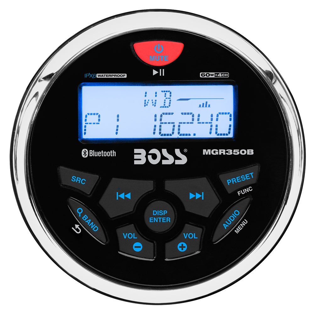 Boss Audio - MGR350B Marine Stereo w/AM/FM/BT/USB — Quality Boat Parts