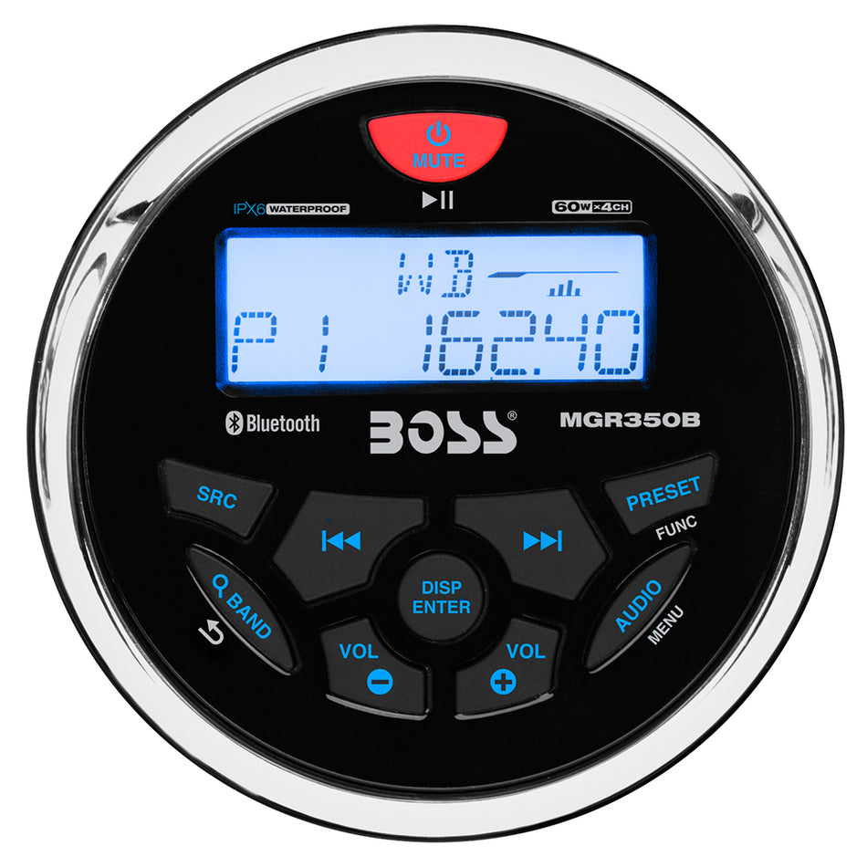 Boss Audio - MGR350B Marine Stereo w/AM/FM/BT/USB — Quality Boat Parts