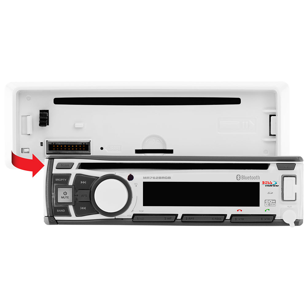 Boss Audio - MR762BRGB Marine Stereo w/ AM/FM/CD/BT/USB — Quality Boat Parts