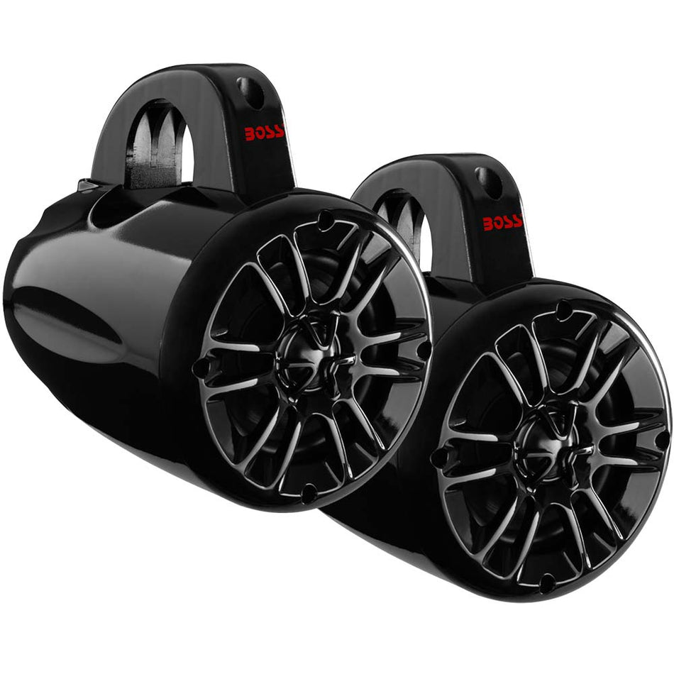 Boss Audio - 4" MRWT40 Waketower Speakers - Black - 400W — Quality Boat Parts