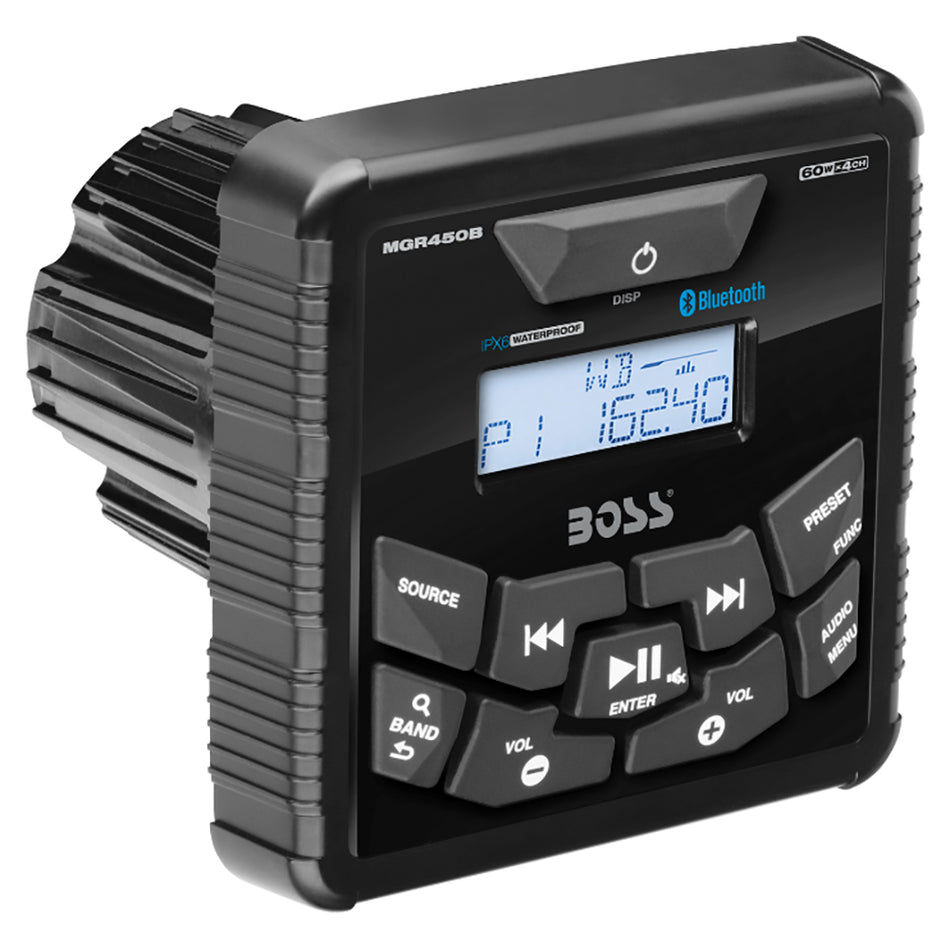 Boss Audio - MGR450B Marine Stereo w/ AM/FM/BT — Quality Boat Parts