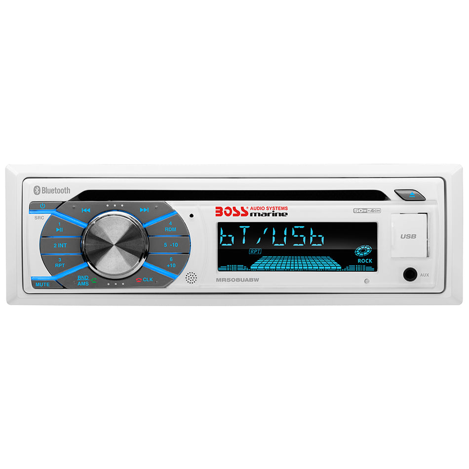 Boss Audio - MR508UABW Marine Stereo - With AM/FM/CD/BT/USB — Quality Boat Parts