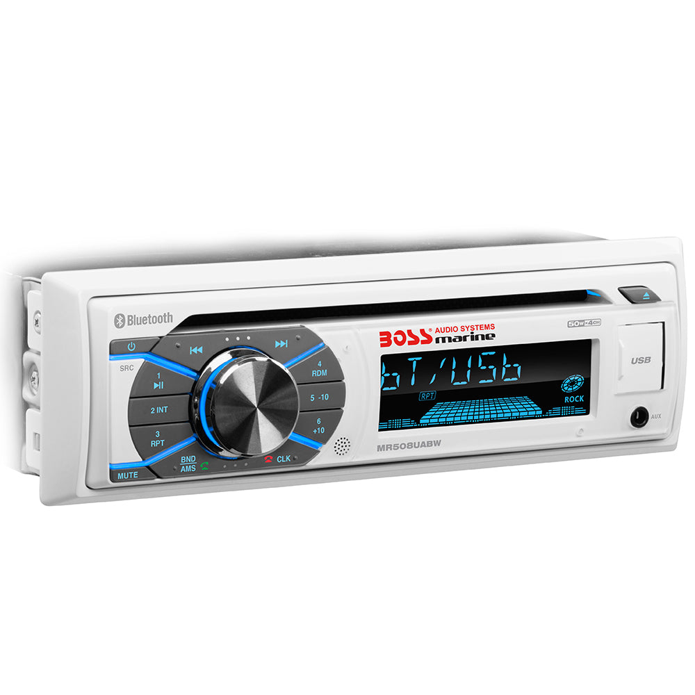 Boss Audio - MR508UABW Marine Stereo - With AM/FM/CD/BT/USB — Quality Boat Parts