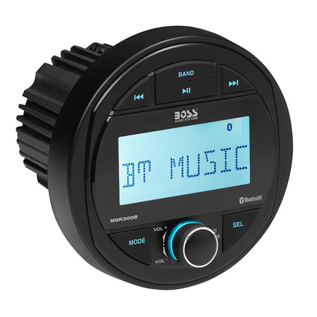 Boss Audio - MGR300B Marine Stereo w/ AM/FM/BT/USB — Quality Boat Parts