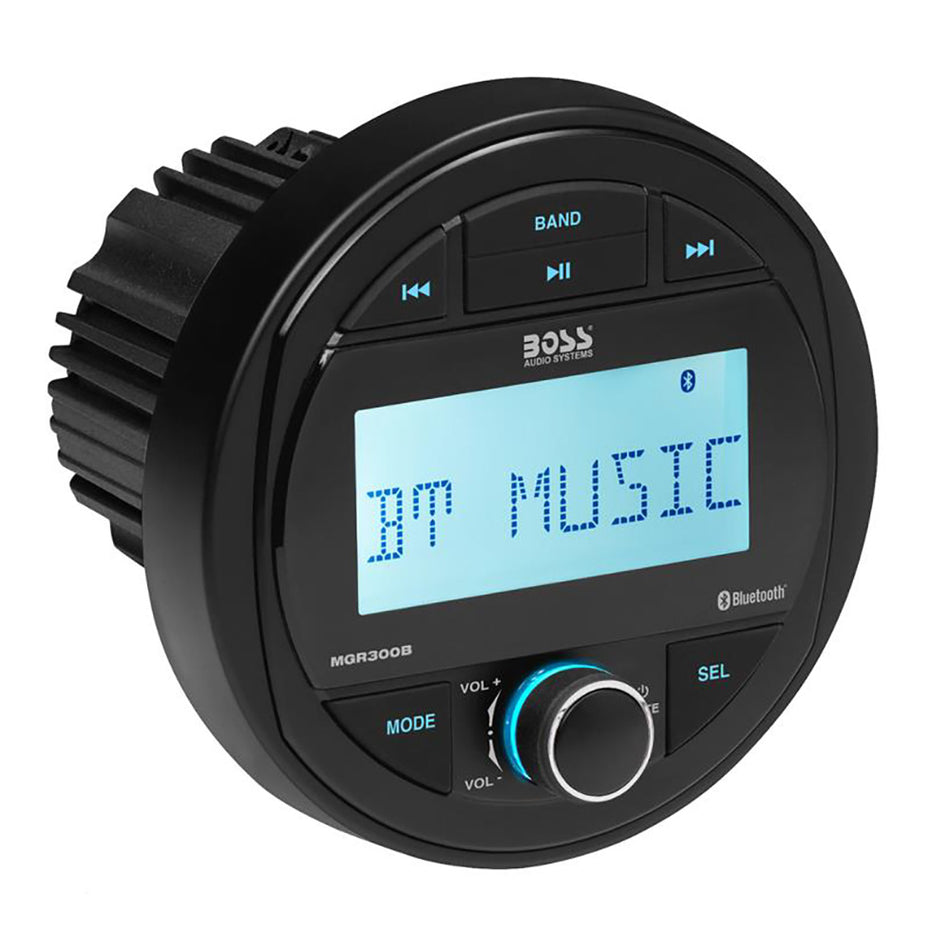 Boss Audio - MGR300B Marine Stereo w/ AM/FM/BT/USB — Quality Boat Parts