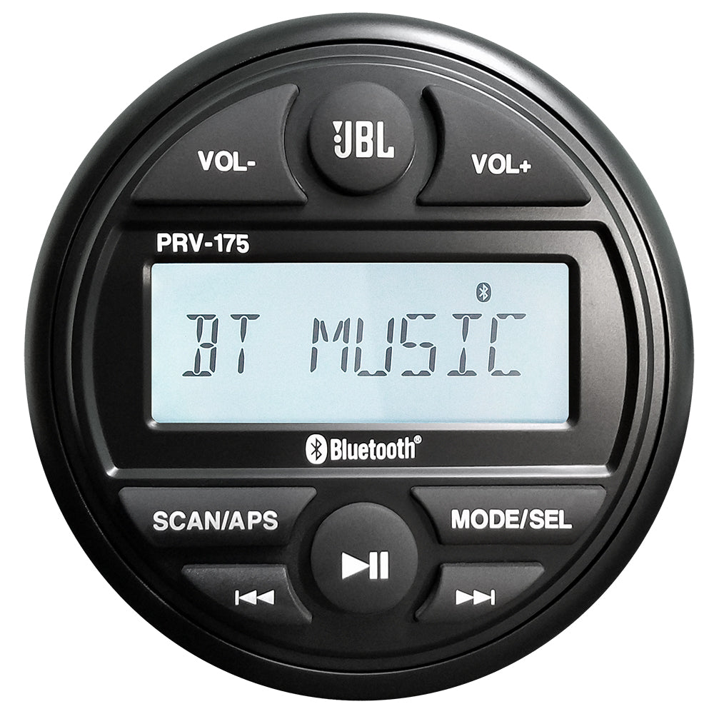 JBL - PRV 175 AM/FM/USB/Bluetooth - Gauge Style Stereo — Quality Boat Parts