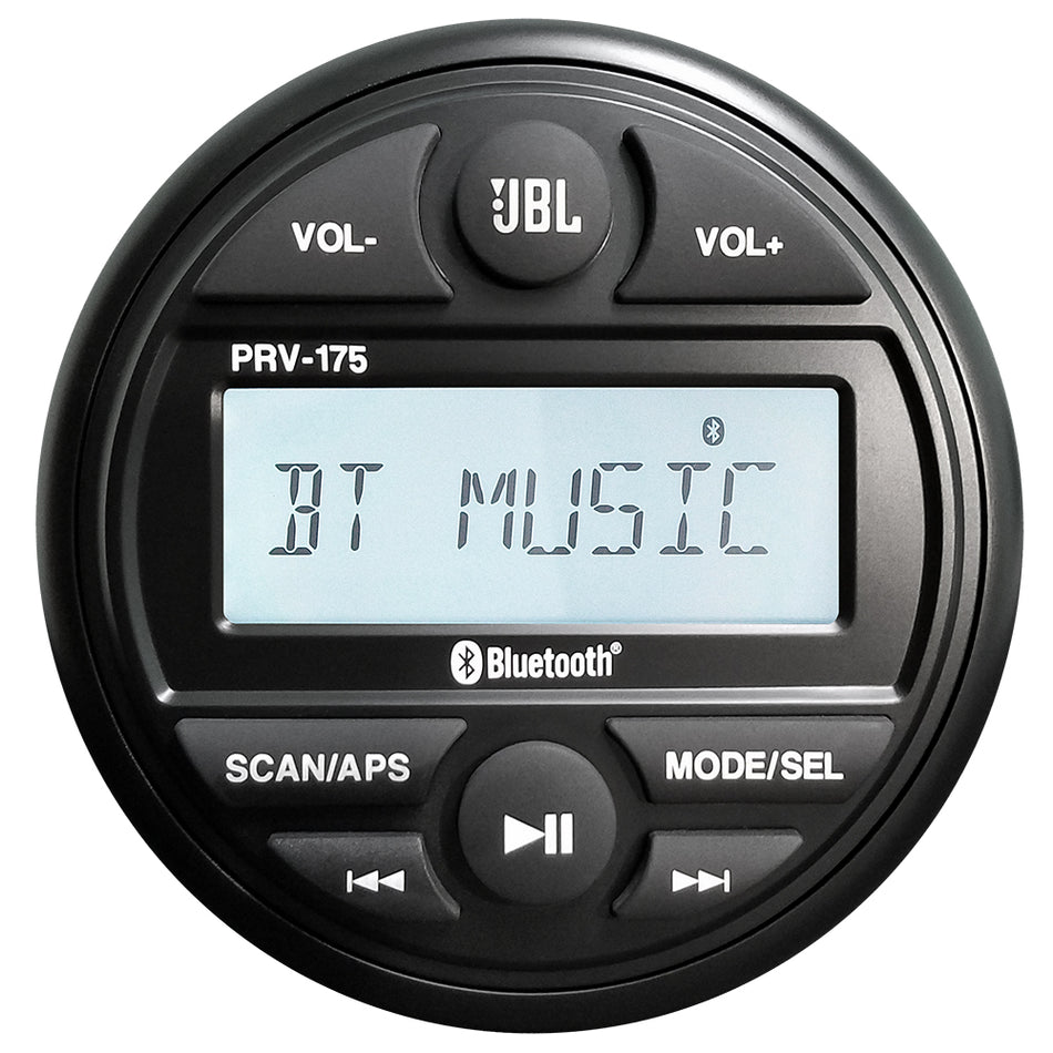 JBL - PRV 175 AM/FM/USB/Bluetooth - Gauge Style Stereo — Quality Boat Parts