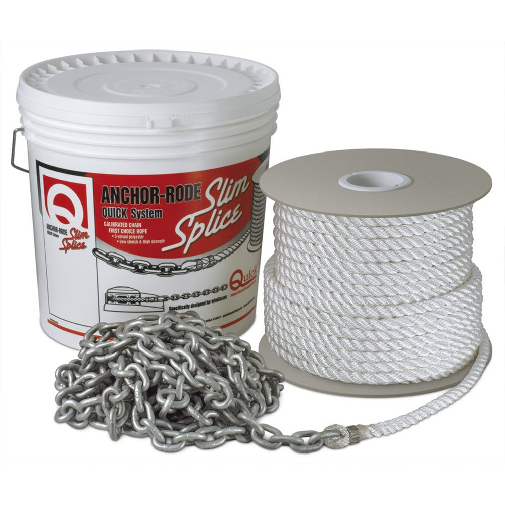 Quick Marine - Anchor Rode - 7mm, Chain 20ft, 3-Strand Polyester 100ft — Quality Boat Parts
