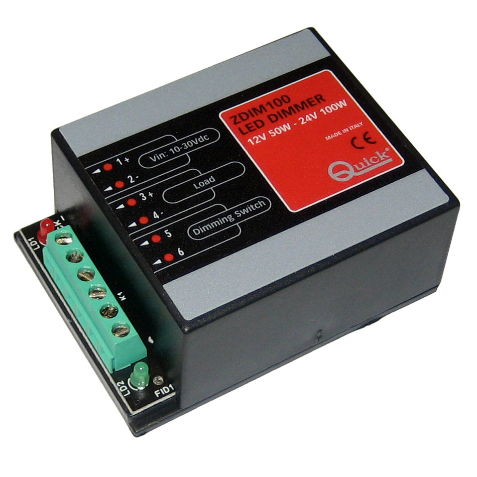 Quick - ZDIM100 LED Dimmer - 10-30V DC - Up to 50W on 12V & Up to 100W on 24V — Quality Boat Parts