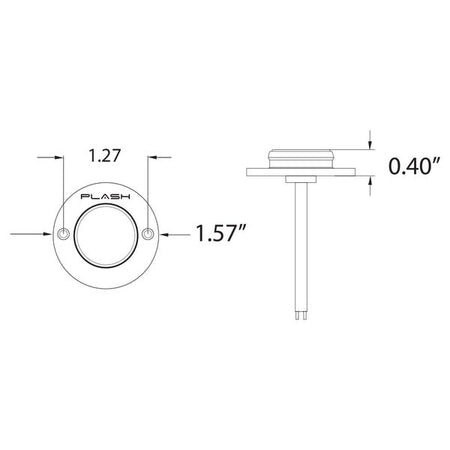 Plash - Gravity LED Deck Light - 1.2W, 12V, IP67 — Quality Boat Parts