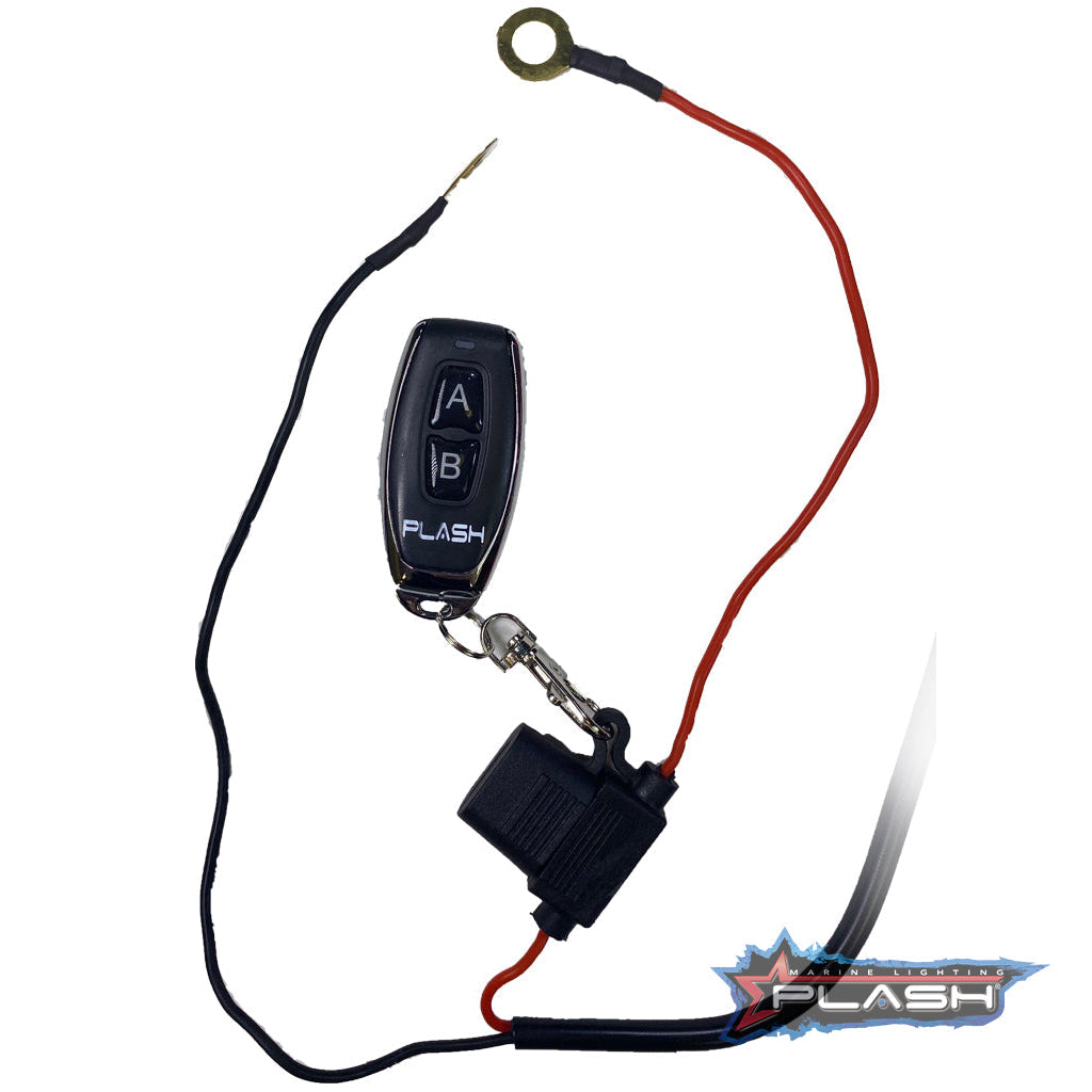 Plash - Waterproof Switch - with Key Fob Remote, 25A, 12-24V, IP68 (WH-WP-RS) — Quality Boat Parts