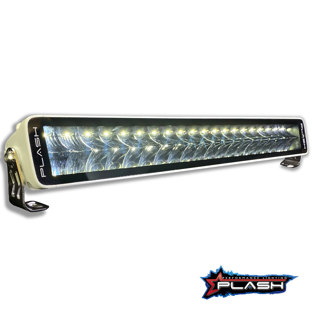 Plash - X2-Series 20" LED Light Bar - White, 16,800lm, 9-32V, 200W, IP67, 6000K, Cool White (X2-20-WHT) — Quality Boat Parts