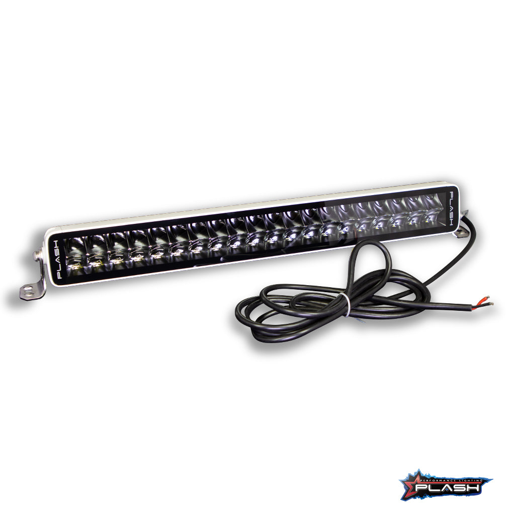 Plash - X2-Series 20" LED Light Bar - White, 16,800lm, 9-32V, 200W, IP67, 6000K, Cool White (X2-20-WHT) — Quality Boat Parts