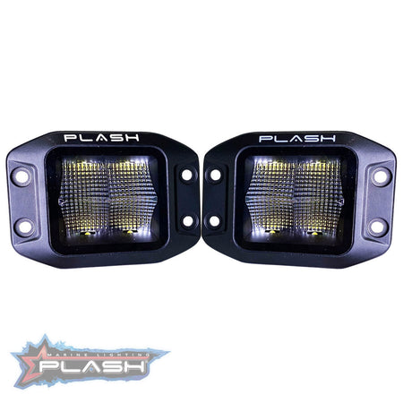 Plash - X2 Cube Flood Light - 40W, IP67, 6000K, Cool White, 4800lm — Quality Boat Parts