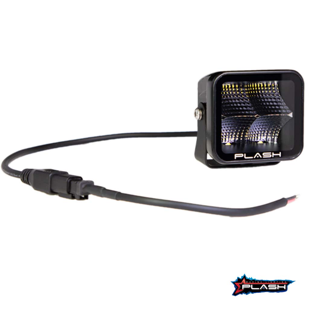Plash - X2 Cube Flood Light - 40W, IP67, 6000K, Cool White, 4800lm — Quality Boat Parts