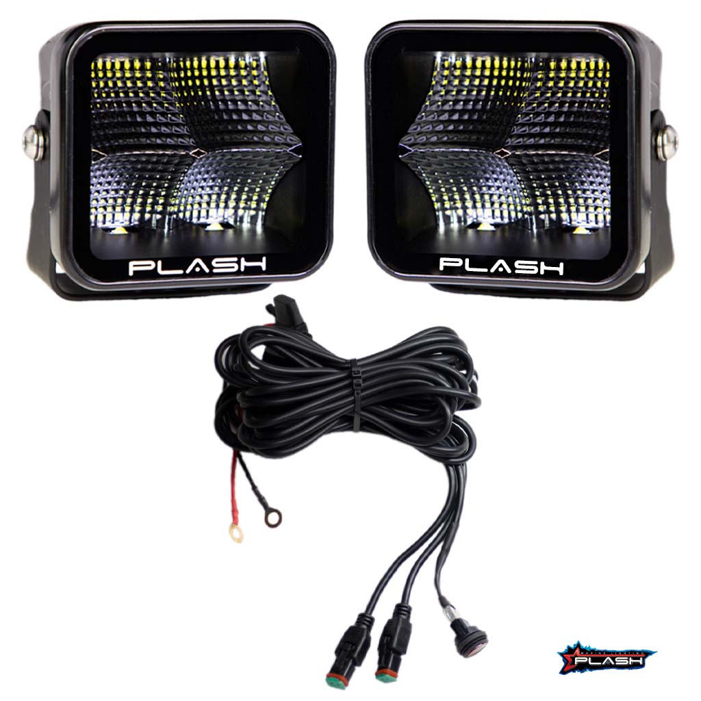 Plash - X2 Cube Flood Light - 40W, IP67, 6000K, Cool White, 4800lm — Quality Boat Parts