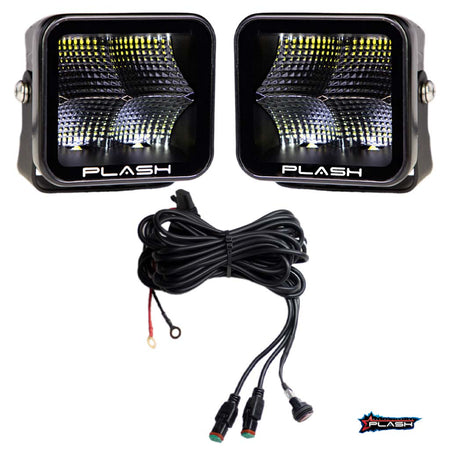 Plash - X2 Cube Flood Light - 40W, IP67, 6000K, Cool White, 4800lm — Quality Boat Parts