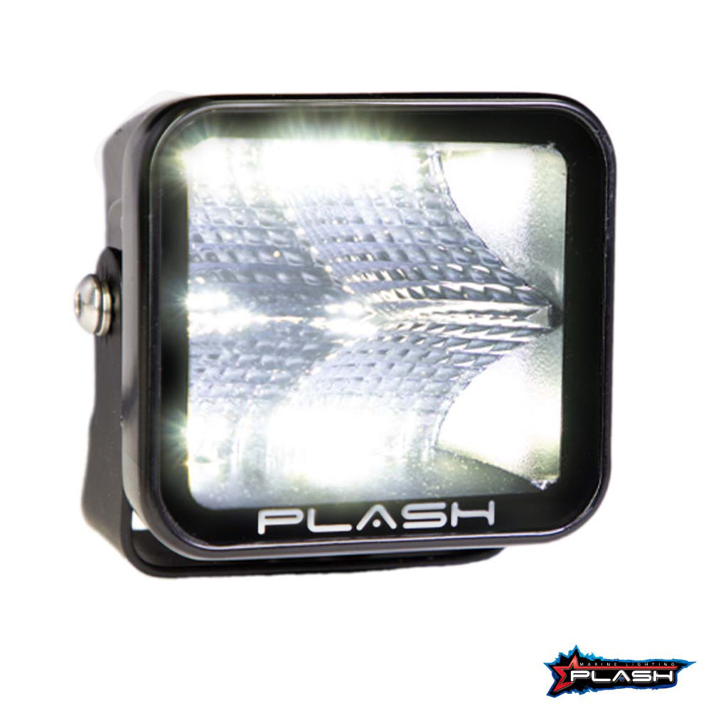 Plash - X2 Cube Flood Light - 40W, IP67, 6000K, Cool White, 4800lm — Quality Boat Parts