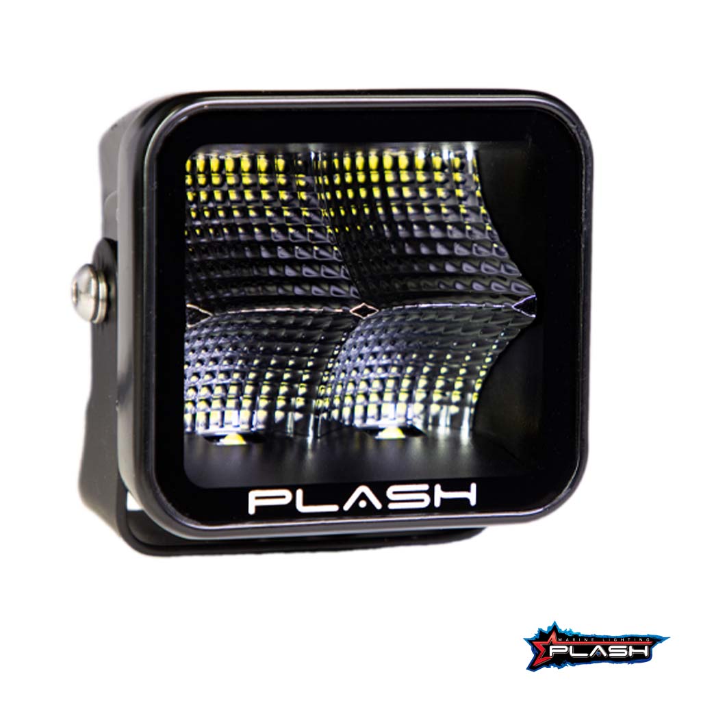 Plash - X2 Cube Flood Light - 40W, IP67, 6000K, Cool White, 4800lm — Quality Boat Parts