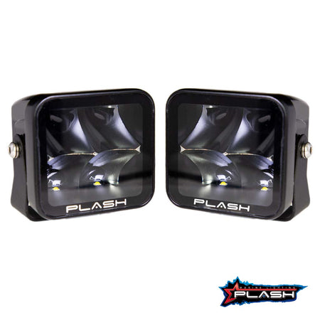Plash - X2 Cube Spotlight - 40W, 10° Spot, IP67, 6000K, Cool White, 9-32V — Quality Boat Parts