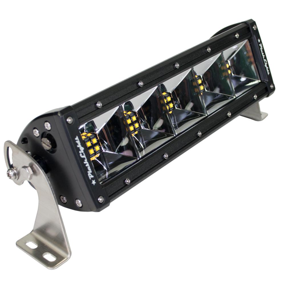 Plash - 10" Fishing Light Bar - 100W, Warm White, IP69K, 9-36V, 6300lm (XX-10-WW) — Quality Boat Parts