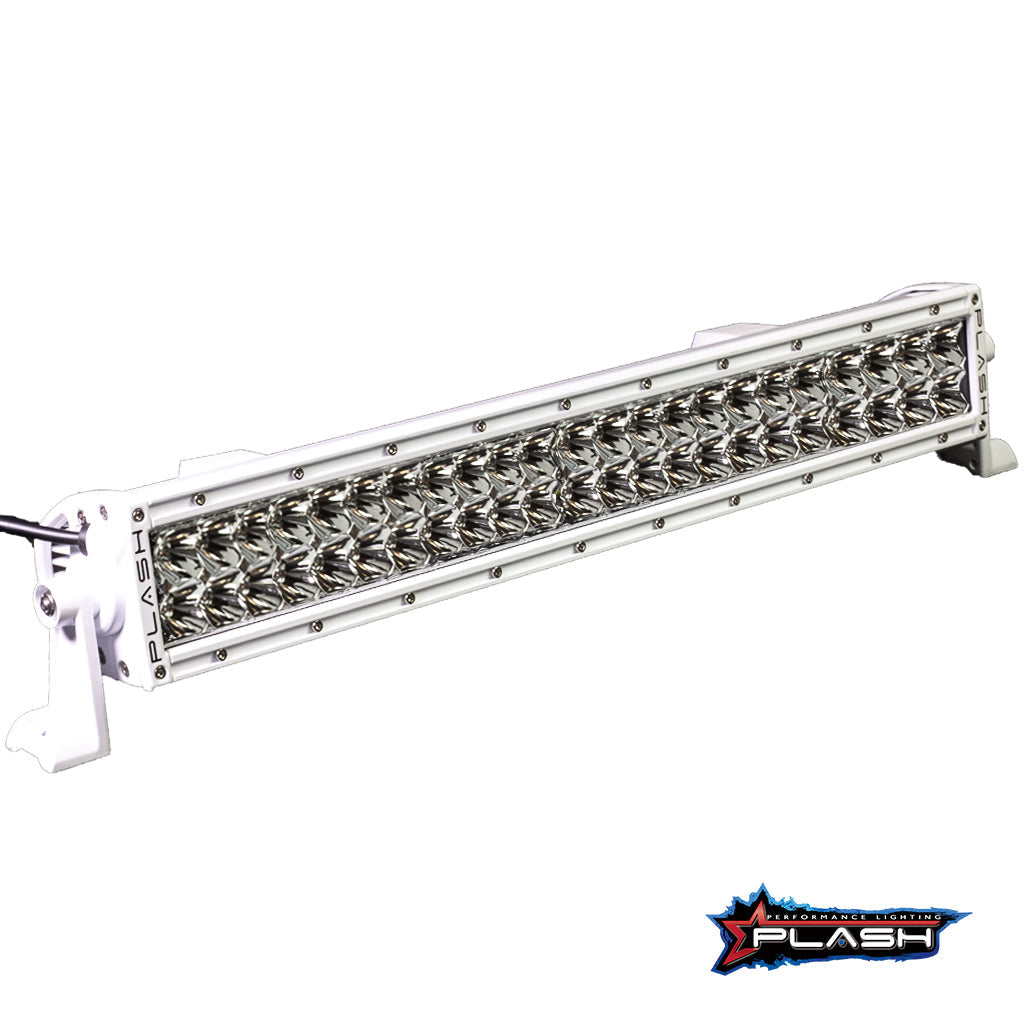 Plash - XX-Series 20" LED Light Bar - White, 5W, 23600lm, 6000K, Cool White, 9-36V, IP68 (XX-20-5W-WHT) — Quality Boat Parts