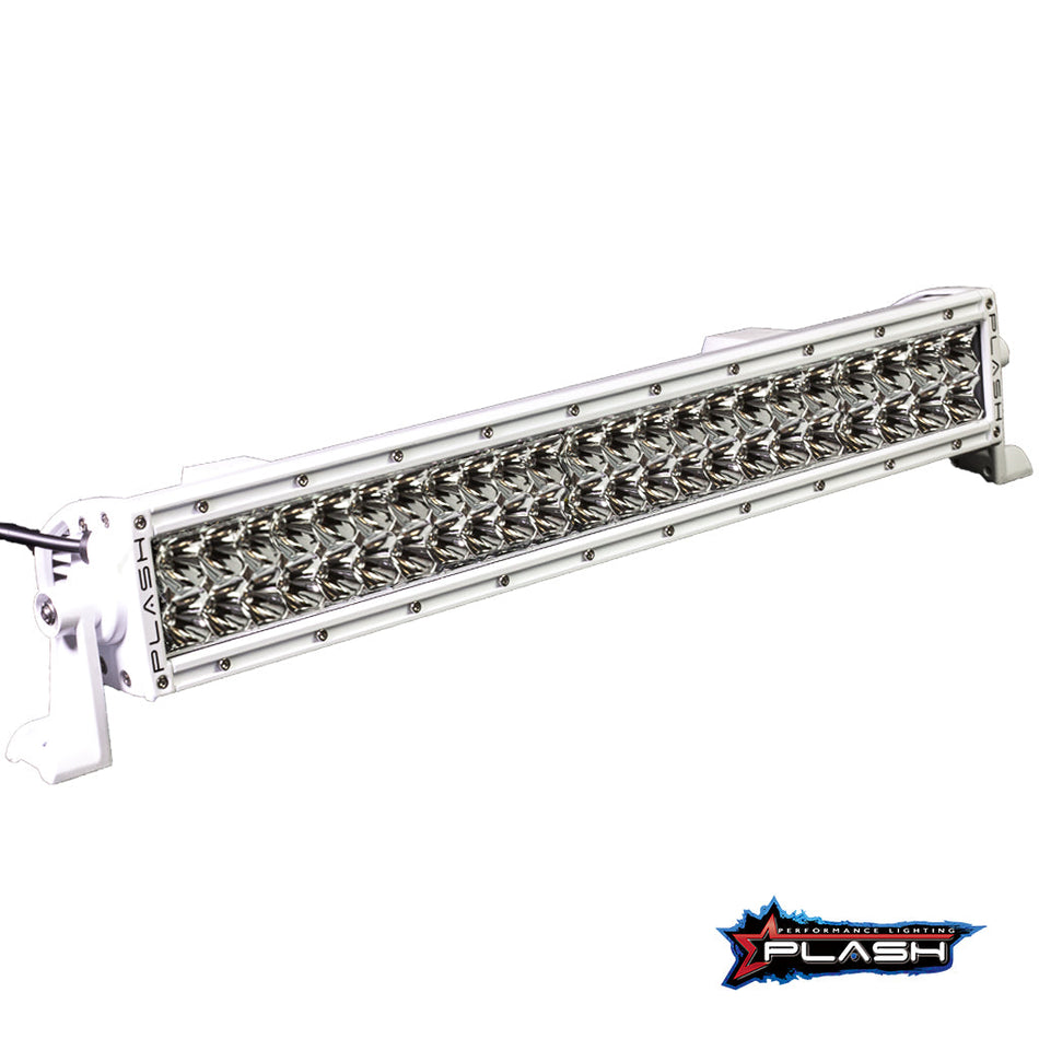 Plash - XX-Series 20" LED Light Bar - White, 5W, 23600lm, 6000K, Cool White, 9-36V, IP68 (XX-20-5W-WHT) — Quality Boat Parts