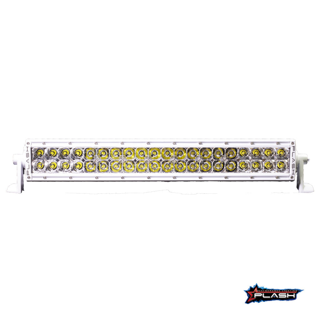Plash - XX-Series 20" LED Light Bar - White, 5W, 23600lm, 6000K, Cool White, 9-36V, IP68 (XX-20-5W-WHT) — Quality Boat Parts