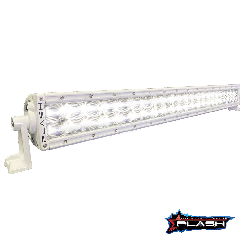 Plash - 30" XX-Series LED Curve Light Bar - 5W, 9-36V, 6000K, Cool White, IP68 — Quality Boat Parts
