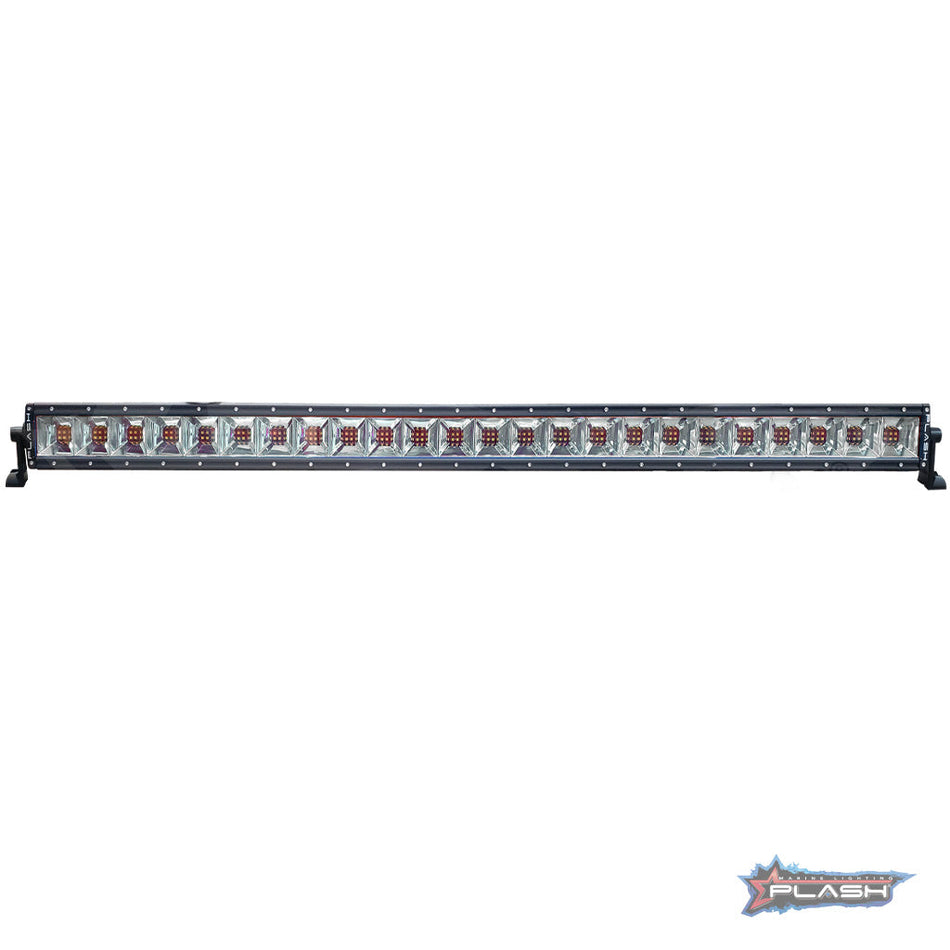 Plash - 40" Fishing Light Bar - Black, 400W, Warm White, 3000K, 22950lm, 9-36V, IP69K (XX-40-WW) — Quality Boat Parts