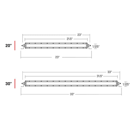 RIGID Industries - SAE Compliant SR-SRS Light Bar - Black, 9-36V, 95W, 50000h, Polycarbonate Lens — Quality Boat Parts