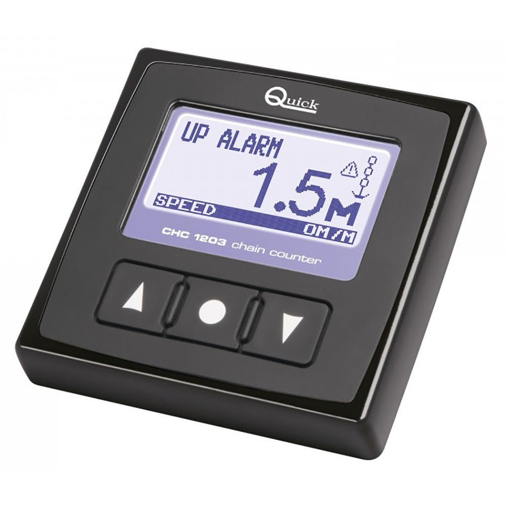 Quick Marine - Control Panel/Chain Counter - LCD Display, Black, 9-32V — Quality Boat Parts