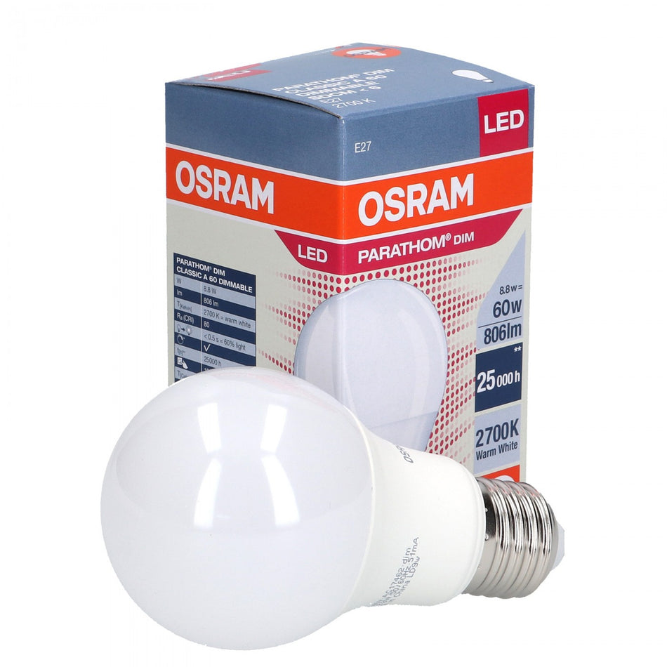 Osram - E27 Base - 220-240V LED 8.8W 2700K Dimmable — Quality Boat Parts