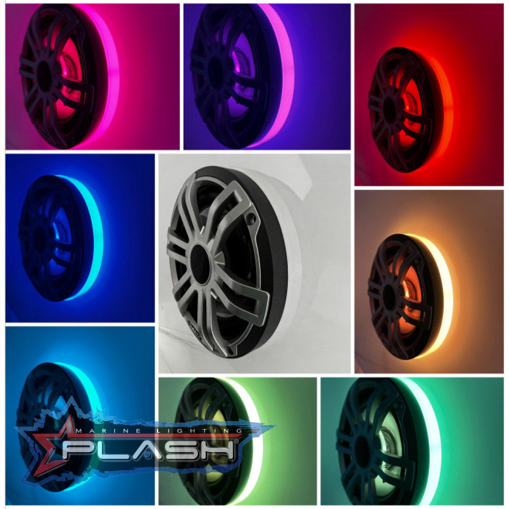 Plash - JL Audio M3/M6 880X (PAIR) LED Speaker Ring - RGB, 12V, IP67 (SPKR-KIT-JL-M6-880X) — Quality Boat Parts