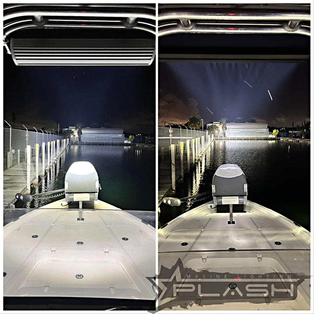 Plash - SRX2-Series 10" LED Light Bar - Black Housing, 45W, 6000K, Cool White, IP67, 9-32V, 3780lm (SRX2-10) — Quality Boat Parts
