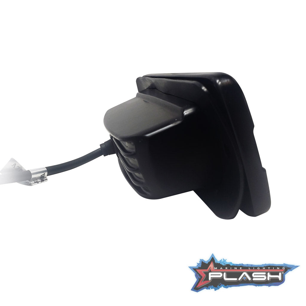 Plash - SRX2 Series 6" LED Reverse Light - Black, IP67, 5700K, Cool White, 2880lm Flush Mounted — Quality Boat Parts