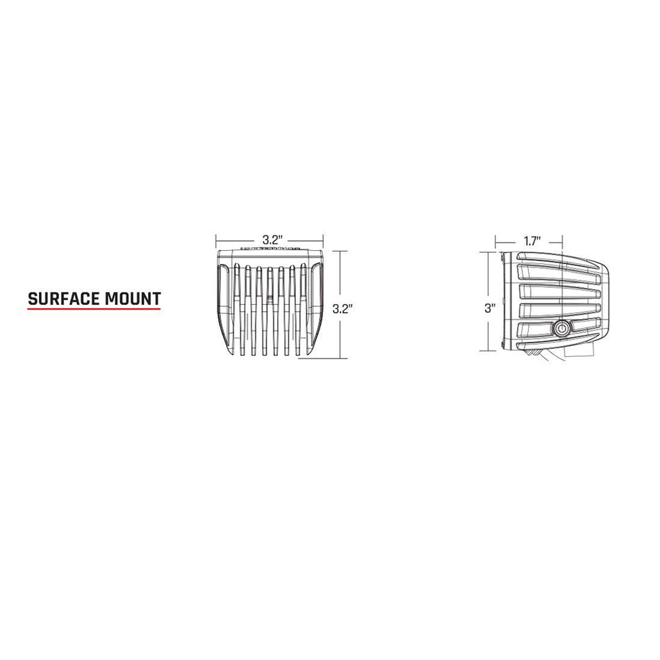 RIGID Industries - Radiance Pod - 15W, 9-15V, 1A, IP68, Aluminum, Polycarbonate Lens — Quality Boat Parts