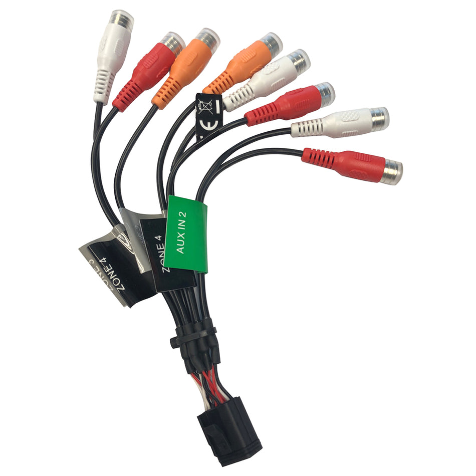 Fusion - Wire Harness f/ MS-RA770 Stereo - Zone 3 & 4 (E Port-RCA) — Quality Boat Parts