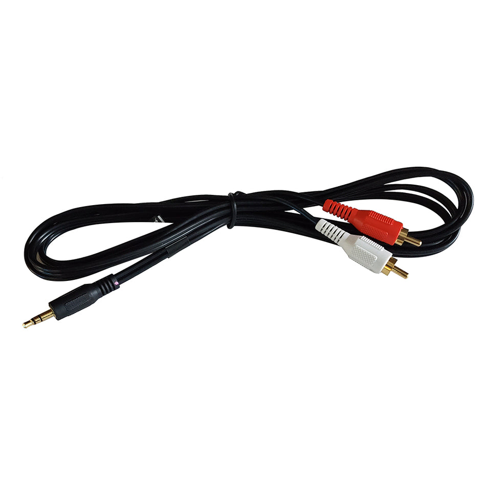 Fusion - MS-CBRCA3.5 Input Cable - 1 Male (3.5 mm) to 2 Male RCA — Quality Boat Parts
