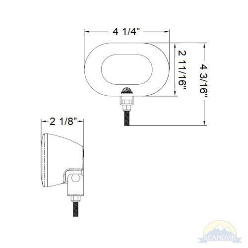 SCANDVIK - Spreader Light - IP68, 10W, 500lm, Polycarbonate Lens, UV Resistant (41435) — Quality Boat Parts