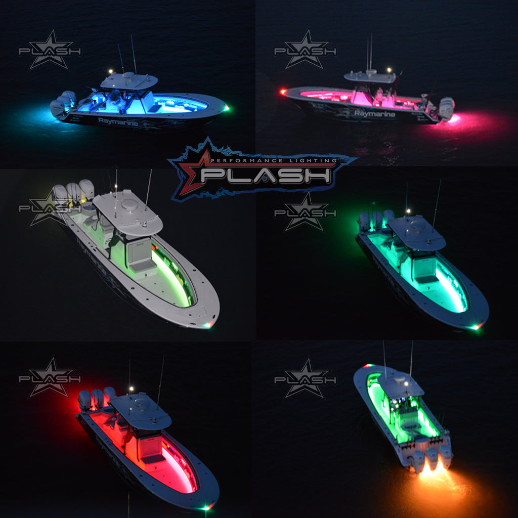 Plash - Grande Underwater Transom Light - 180W, 12V, IP68, 10.5A, 7160Lm — Quality Boat Parts
