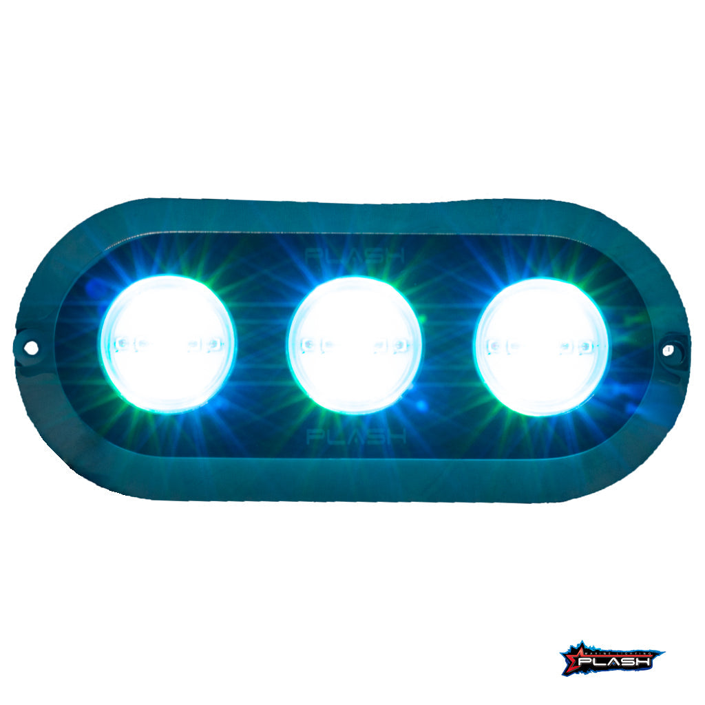 Plash - Grande Underwater Transom Light - RGB, 180W, 12V, 9.4A, 13950lm (PL-UWL-180RGB-K-C) — Quality Boat Parts