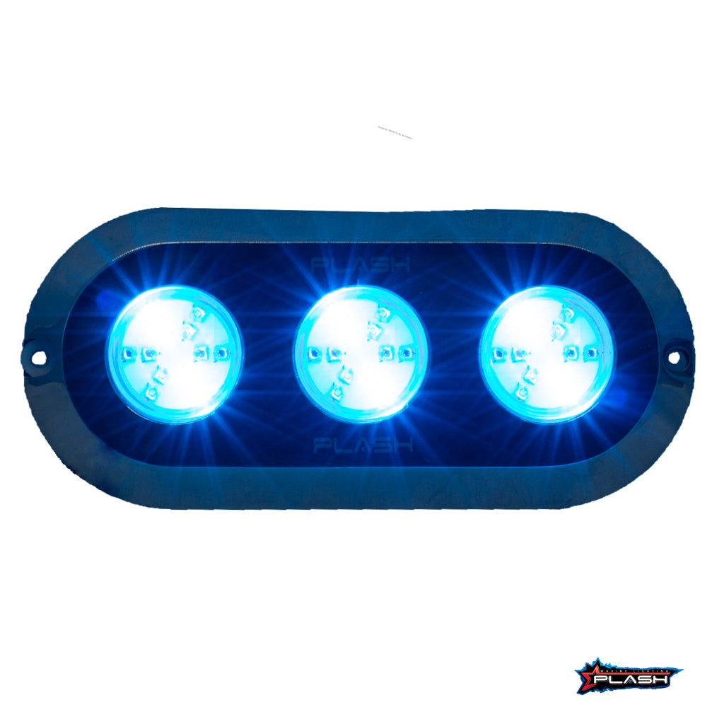 Plash - Grande Underwater Transom Light - RGB, 180W, 12V, 9.4A, 13950lm (PL-UWL-180RGB-K-C) — Quality Boat Parts