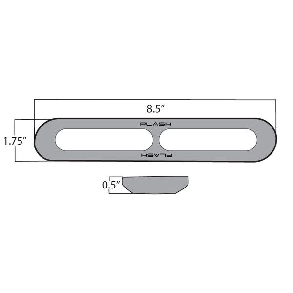 Plash - Poquito Underwater Transom Light - 60W, IP68, 12V, 3.7A, 4.650lm — Quality Boat Parts
