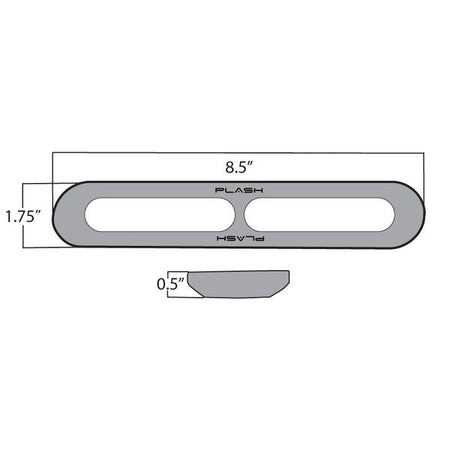 Plash - Poquito Underwater Transom Light - 60W, IP68, 12V, 3.7A, 4.650lm — Quality Boat Parts