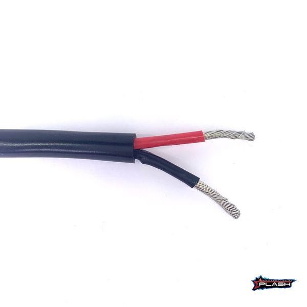 Plash - Insulated Power Wire - 2 Conductor, Black PVC — Quality Boat Parts